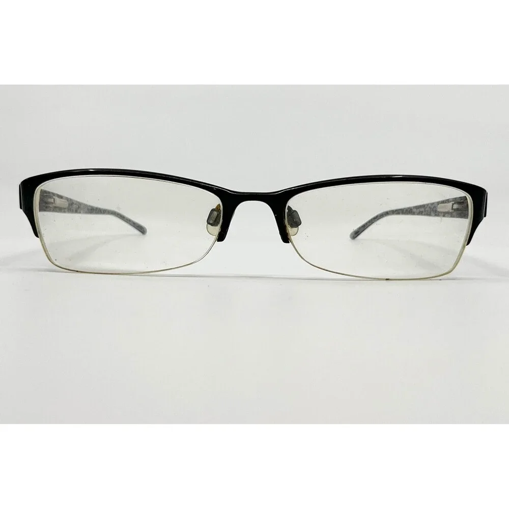 Bebe Eyeglasses Womens Black Leopard Print Agreeable BB5010 53-17-135