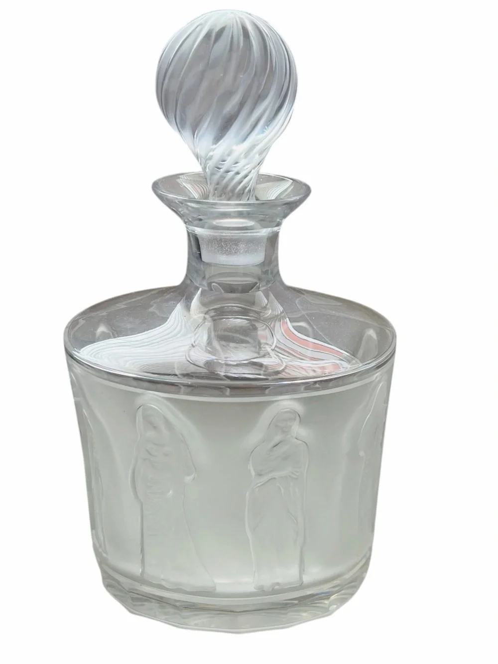 Vintage Lalique Femmes Crystal Decanter with Stopper