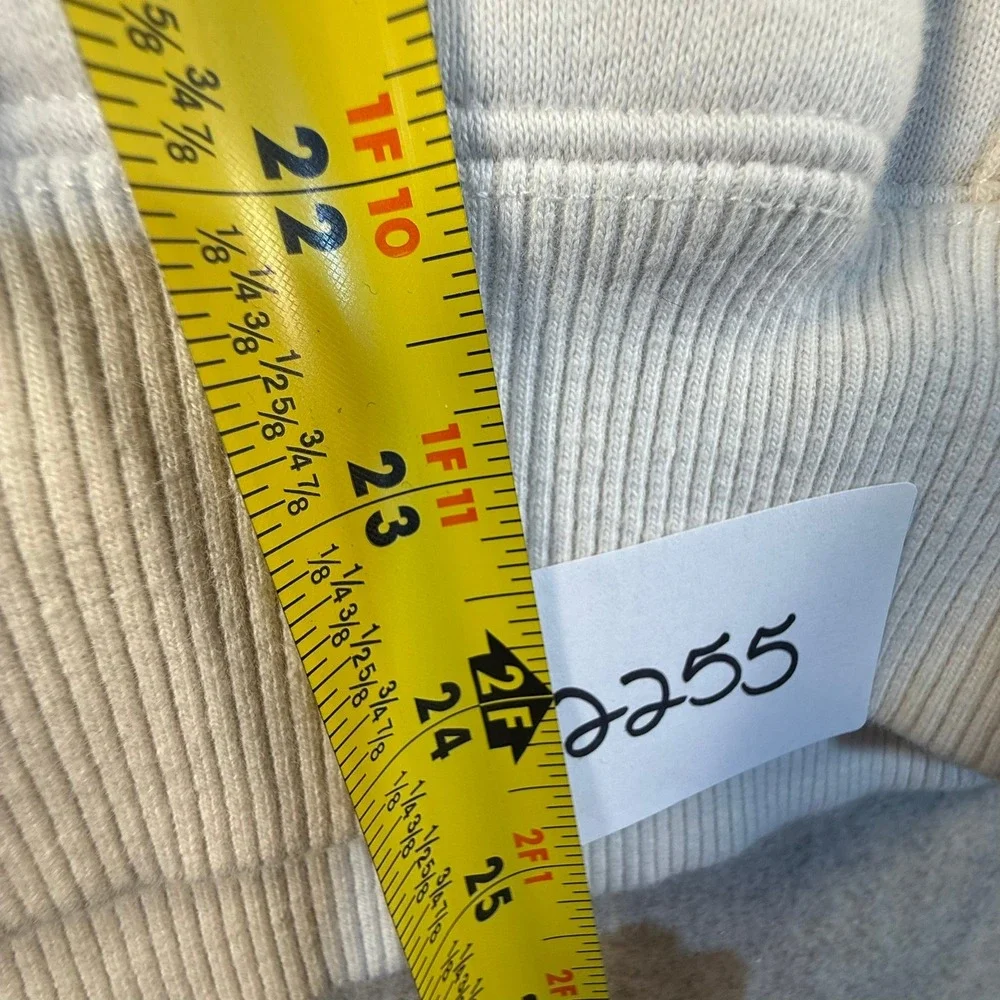 The North Face Mens Graphic Hoodie Cream Off-White Abstract Print Sweatshirt S