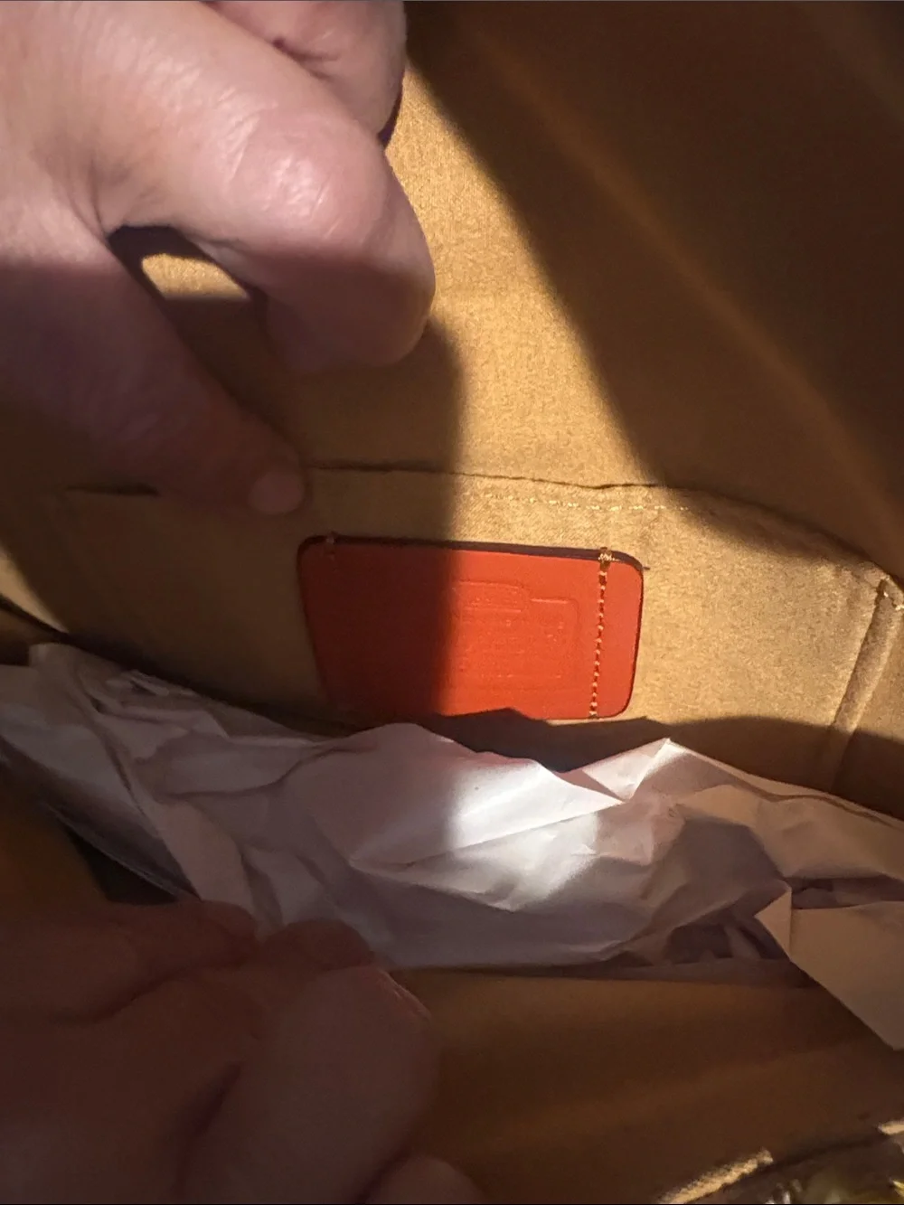 Coach pebbled leather