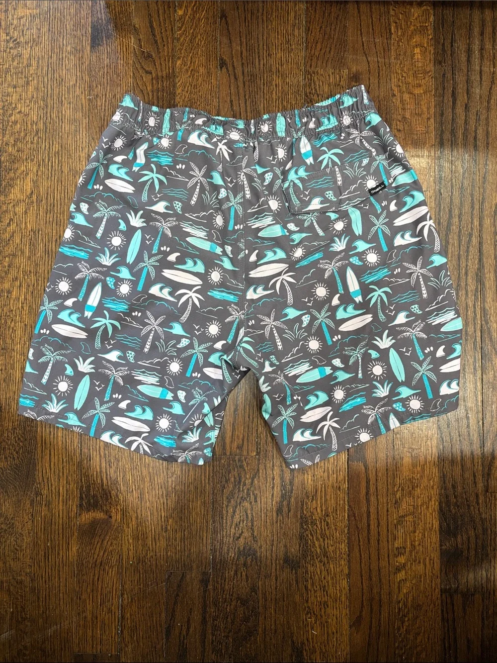 O’Neill Men's Navy Tropical Print Swim Trunks size S