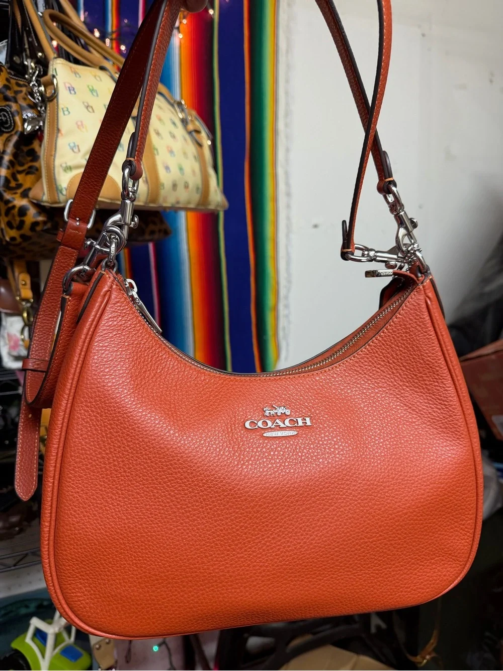Coach pebble leather