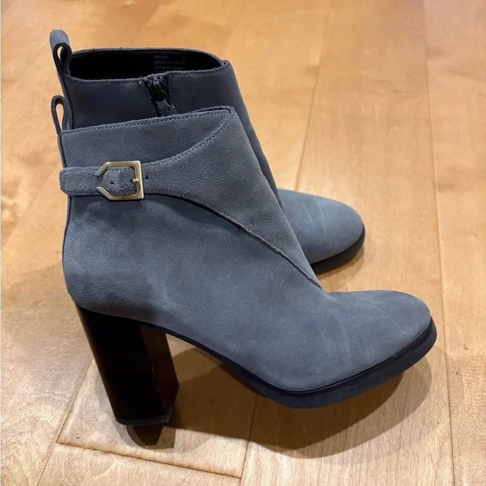 Cole Haan Women's Harrington Grand Riding Bootie, Boot sz 7 gray suede