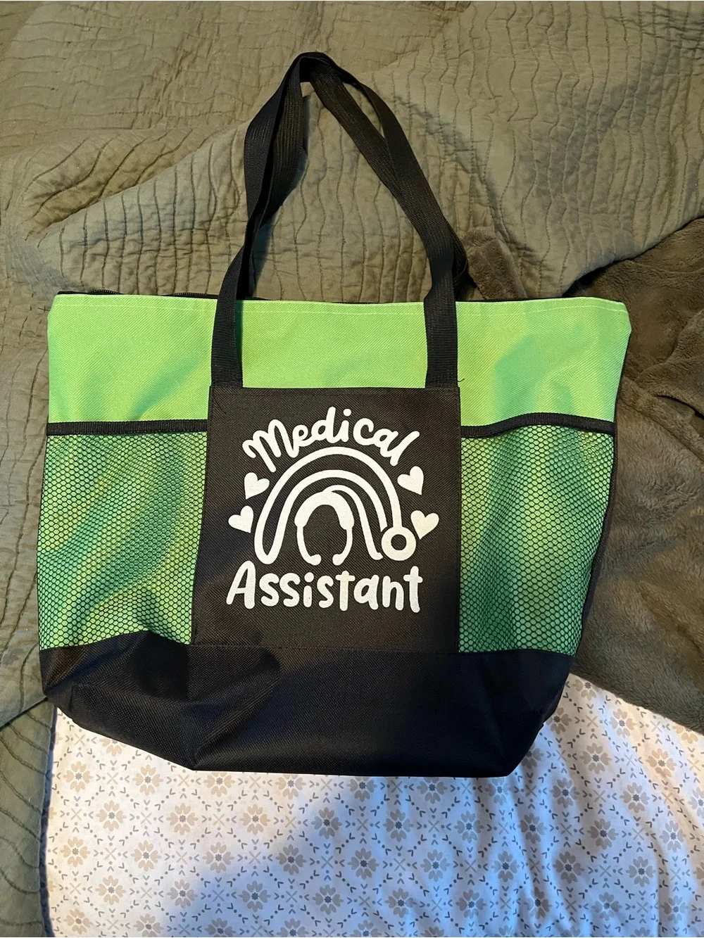 Medical Assistant Green Tote Bag