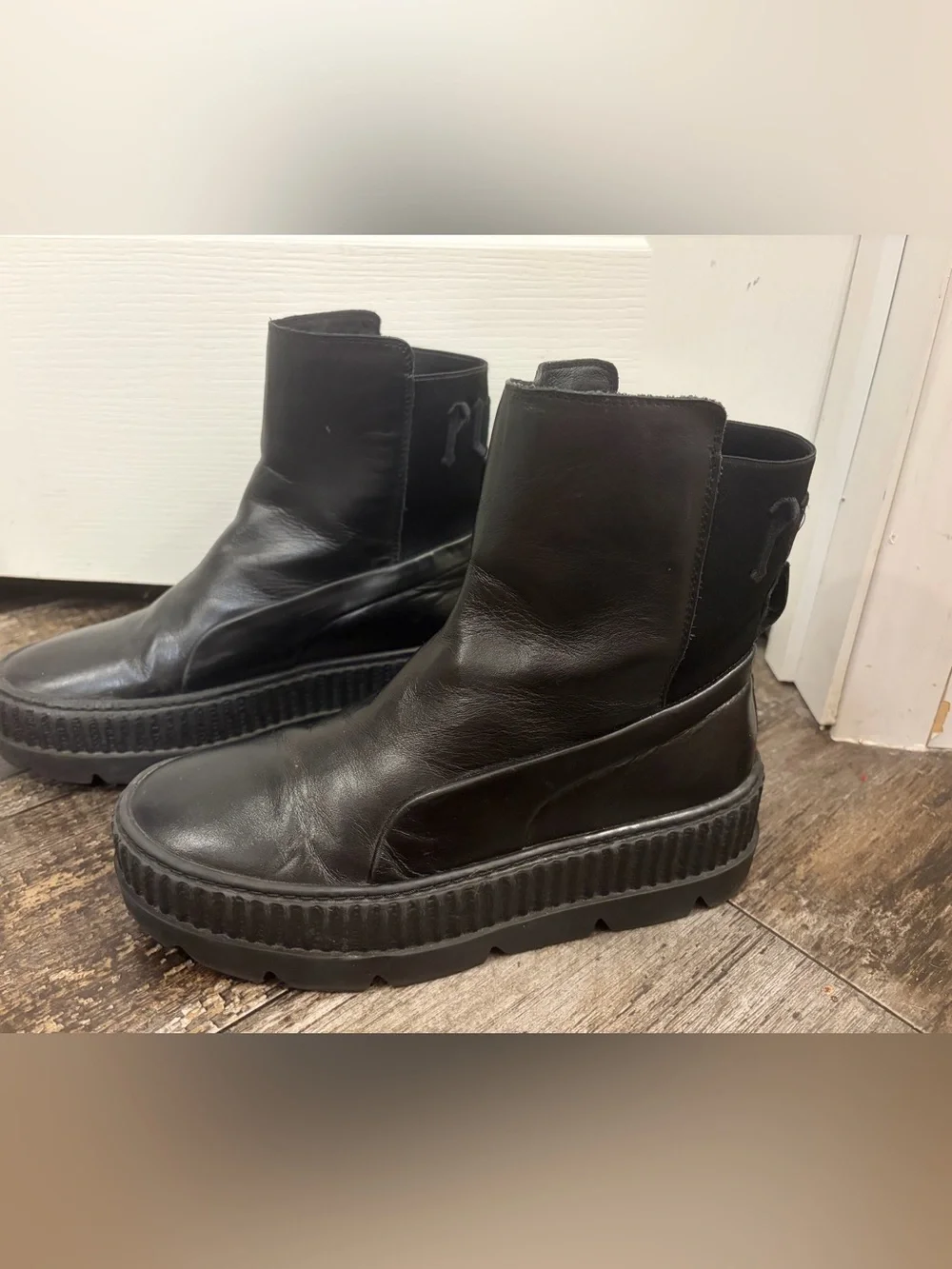 AUTHENTIC PUMA x Fenty by Rihanna Chelsea Sneaker Boots ‘Triple Black'
