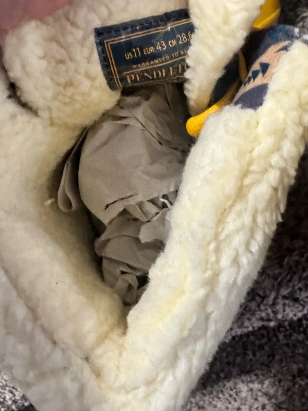Pendleton shearling lined