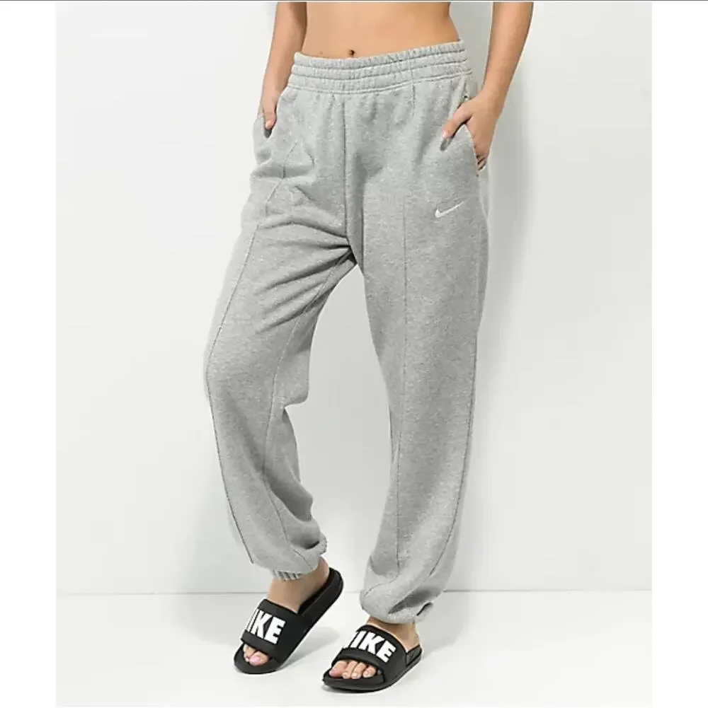 Nike Gray Fleece Jogger Sweatpants Women's Size XS