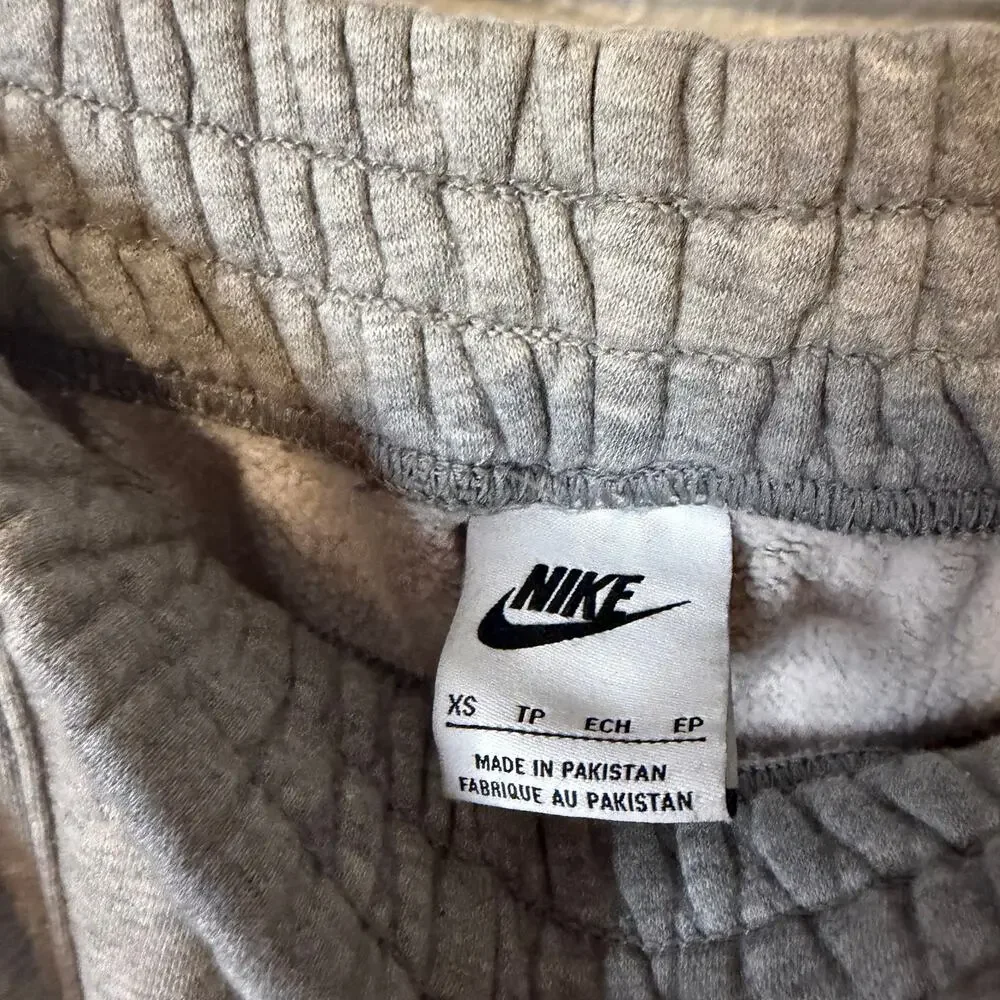 Nike Gray Fleece Jogger Sweatpants Women's Size XS