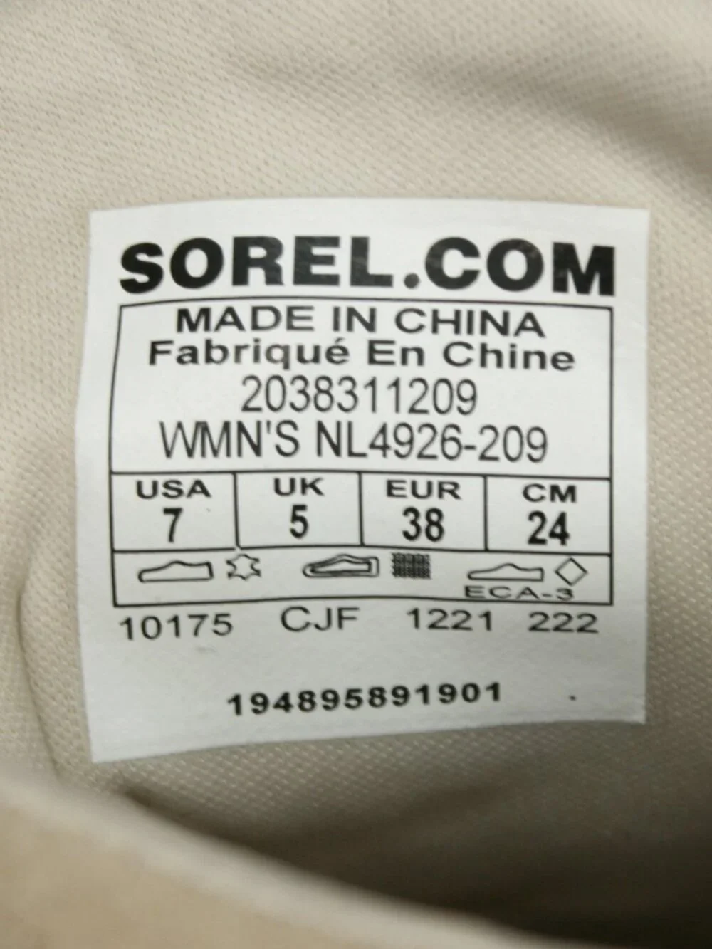 Sorel Ladies 7 Evie Ankle Lace Tan Suede Gray Felt Wedge Booties - NL4926-209