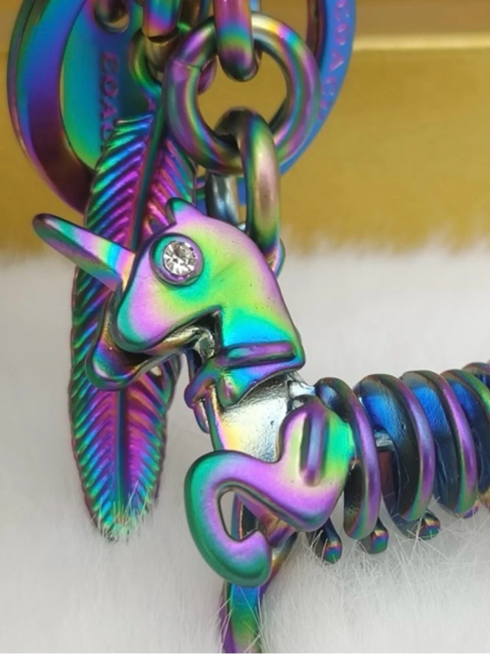 Coach hologram rainbow