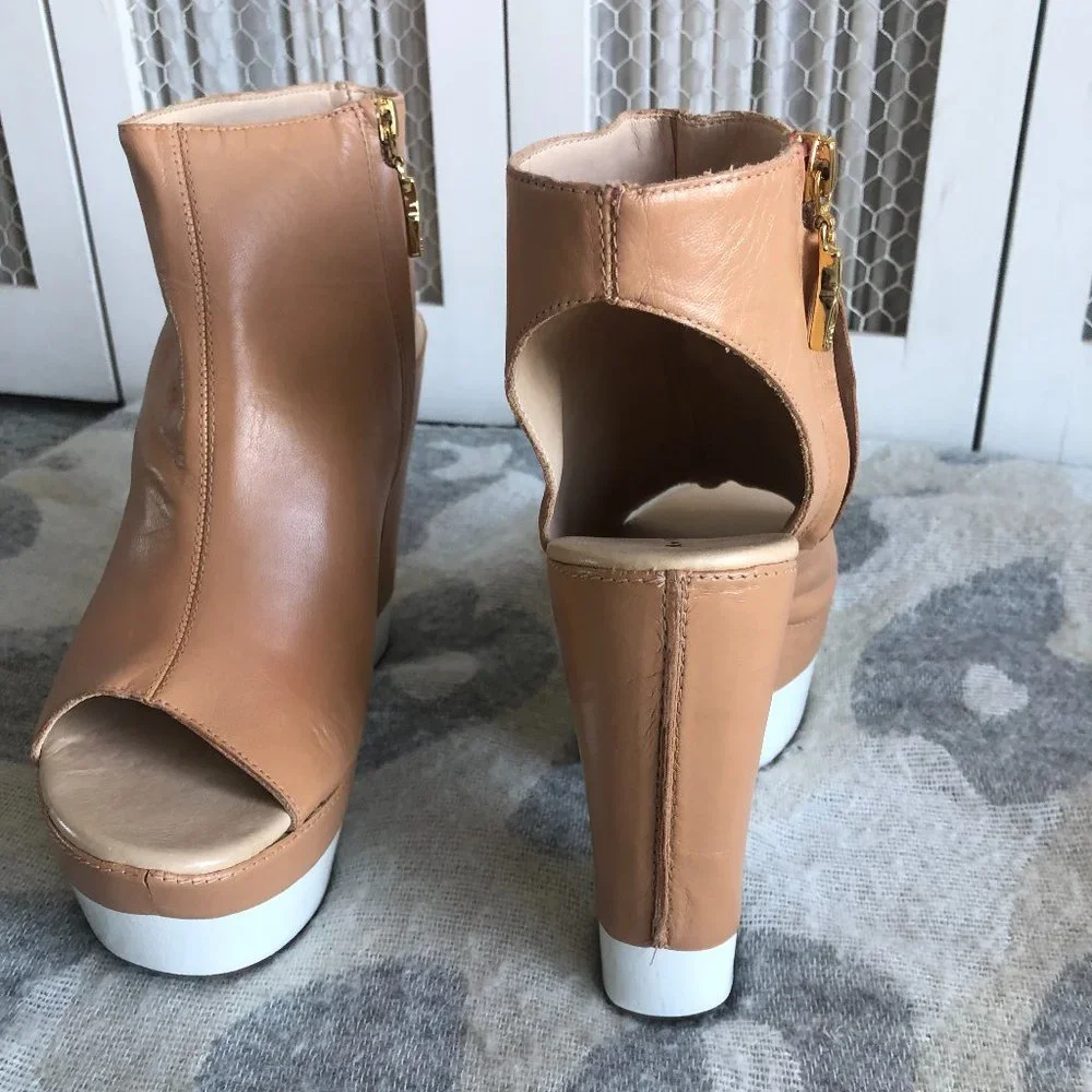 DVF Peep Toe Booties
