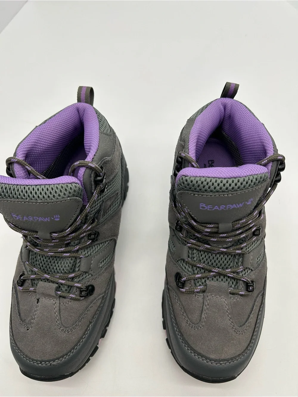 Bearpaw Women's Corsica Waterproof Grey Suede Hiking Boots size 7.5 NWOT