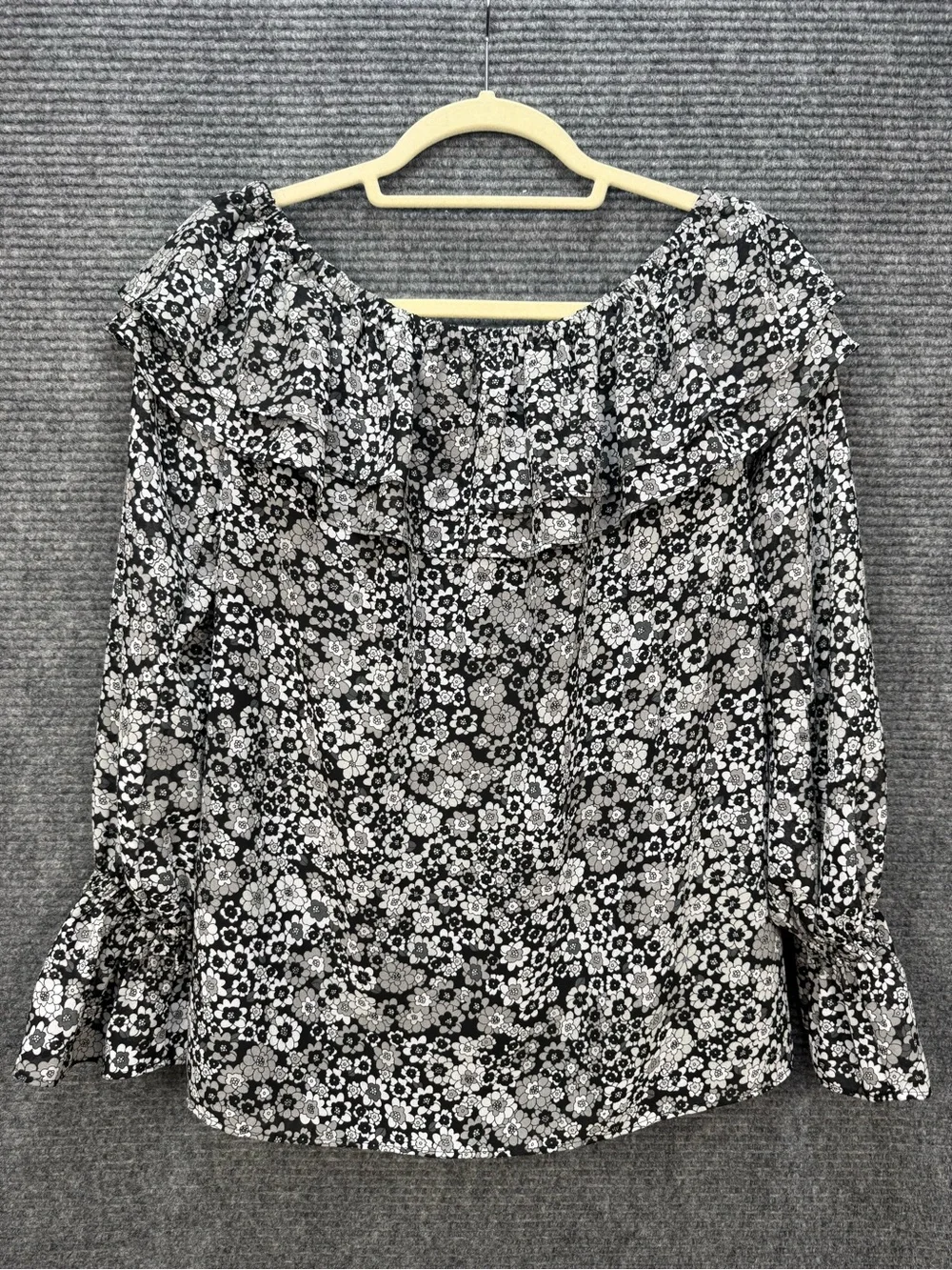 Michael Kors flared hem georgette