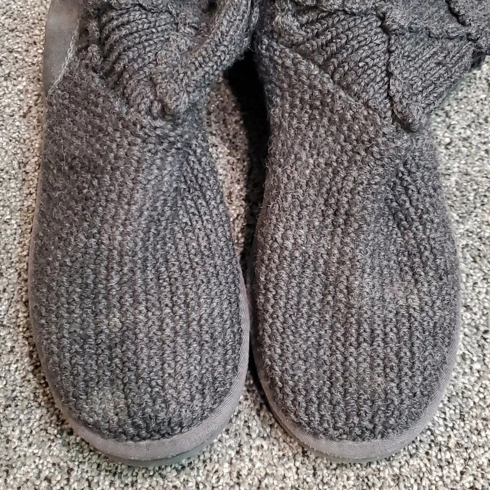 Ugg Australia Women 5879 Argyle Sweater Tall Cardi Knit Boots Shoes sz 8
