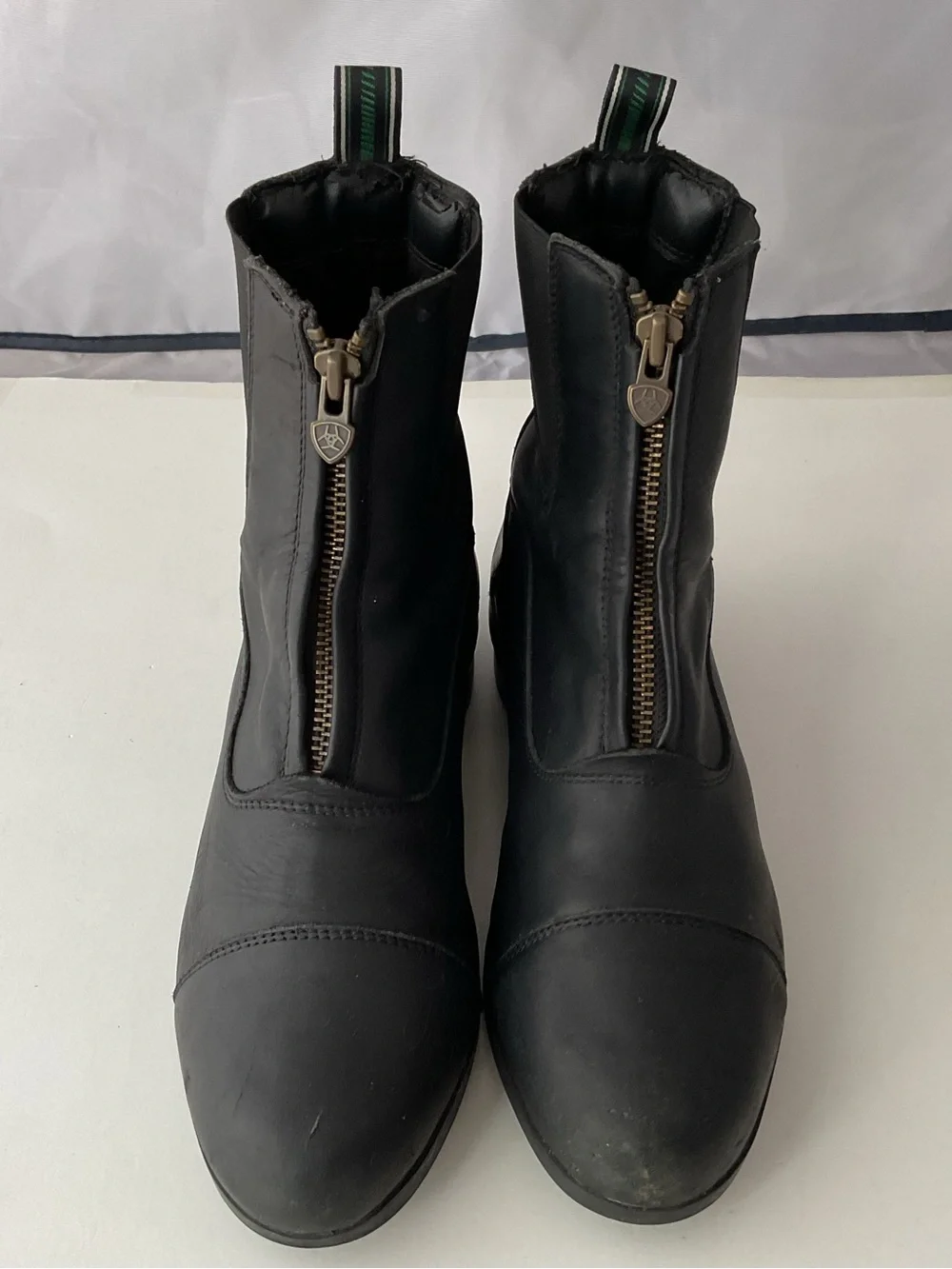 ARIAT Heritage IV Center Zip Paddock Black Leather Riding Boots Women’s Size 9