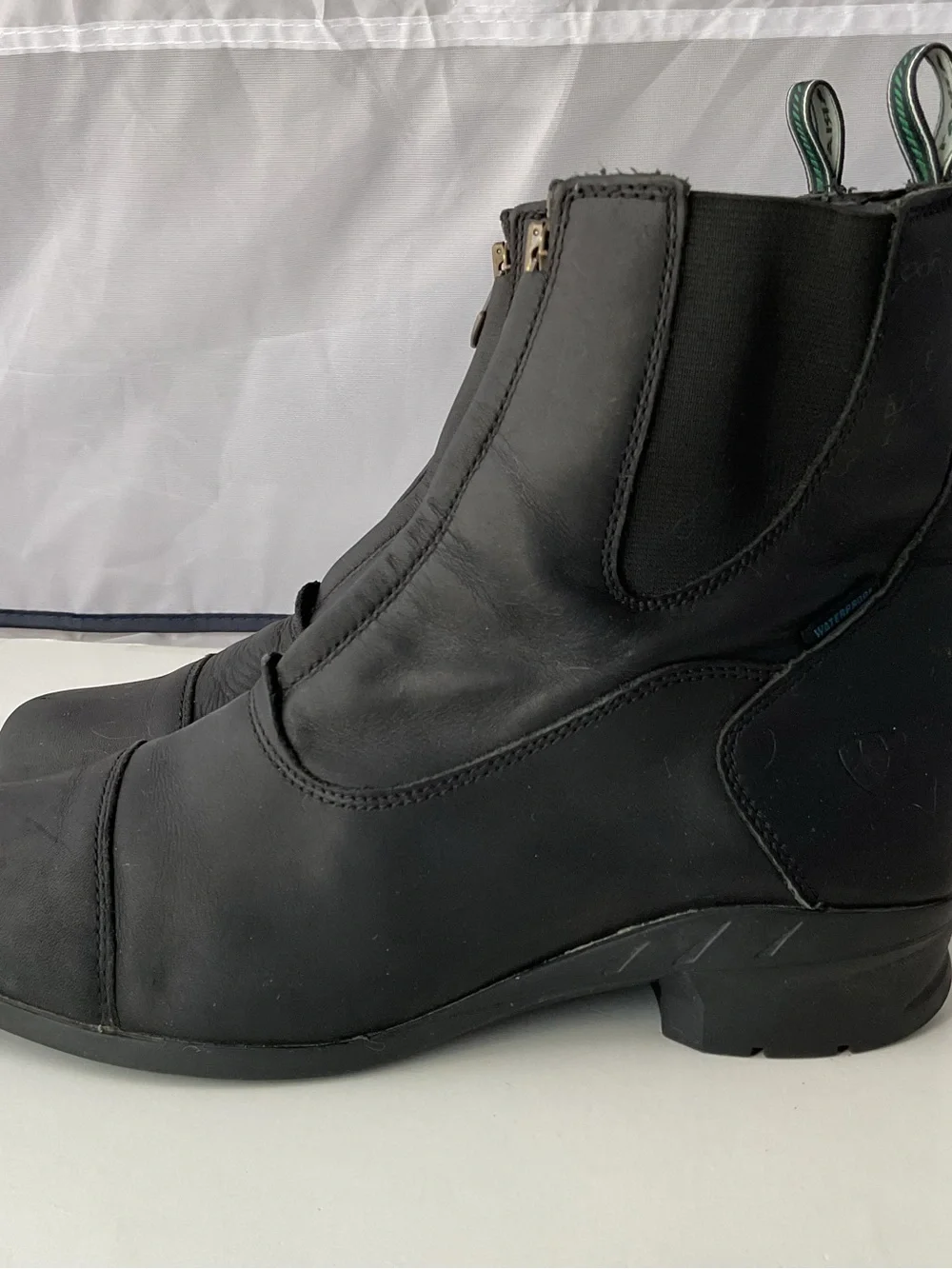ARIAT Heritage IV Center Zip Paddock Black Leather Riding Boots Women’s Size 9