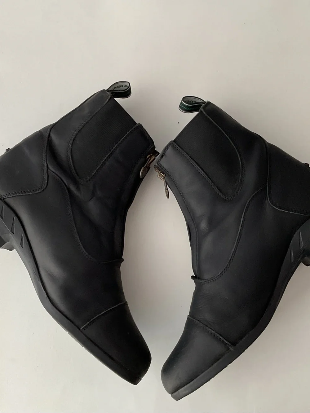ARIAT Heritage IV Center Zip Paddock Black Leather Riding Boots Women’s Size 9