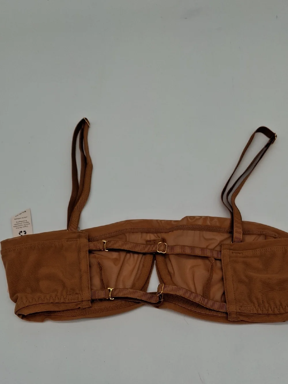 Free People We Are HAH Wired Mesh Bra Brown Sugar B-Cup