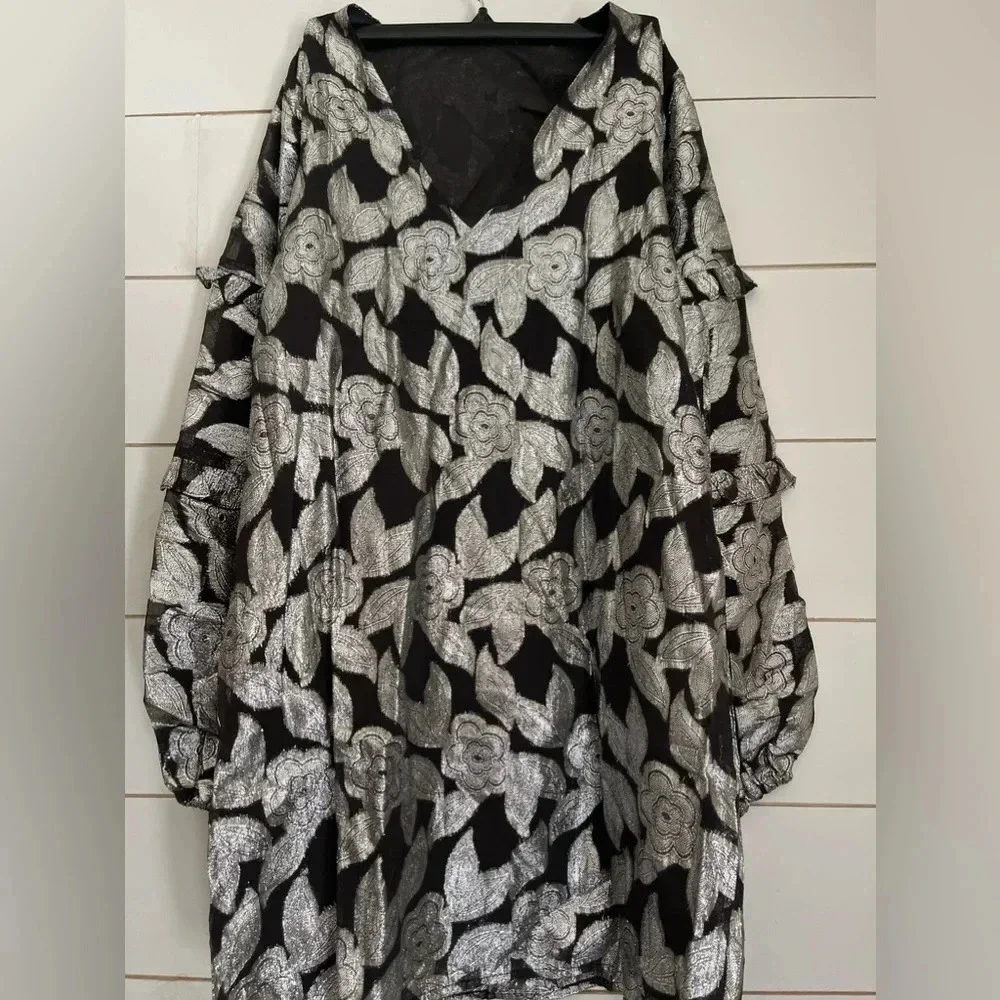 NWOT Jen's Pirate Booty/Free People Rising Star Metallic Mini Dress XS