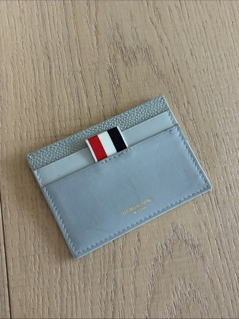 Thom Browne grey card wallet