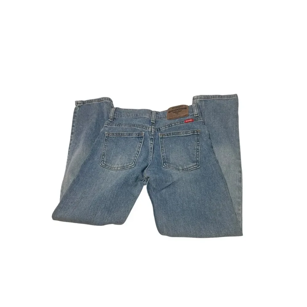 Wrangler Boy's 10 Slim Fit Adjustable Cotton Blend Western Denim Jeans 5WRBWKY