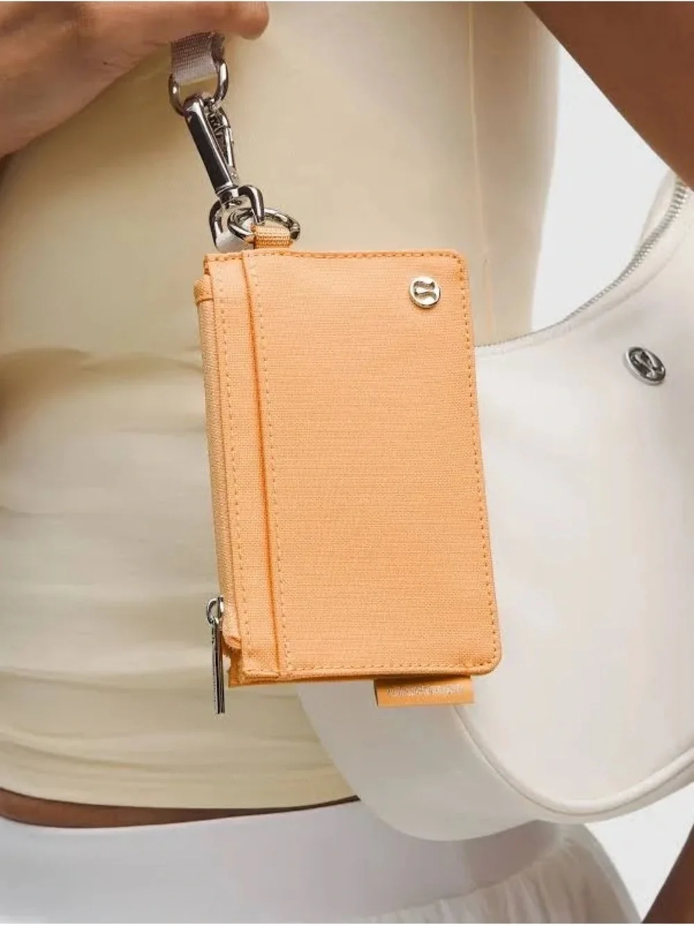 lululemon athletica Peach Card & Key Pouch with Ring