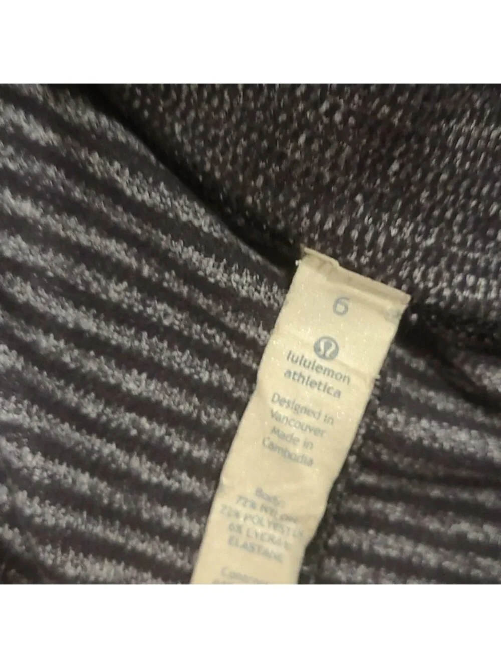 Lululemon Runderful 1/2 Zip Mini Check Pique Black Heathered Black / Black