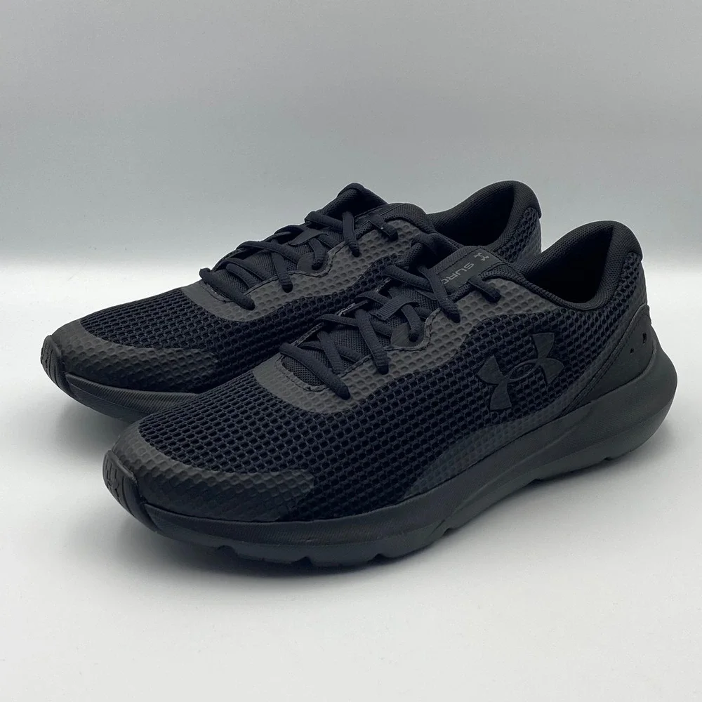 Under Armour Surge 3 Men's 10 Running Shoes Black Training Sneaker‎ 3024883-002