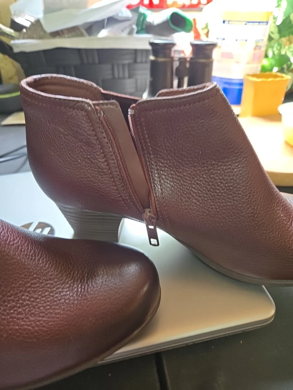 Clarks gore burgundy rich