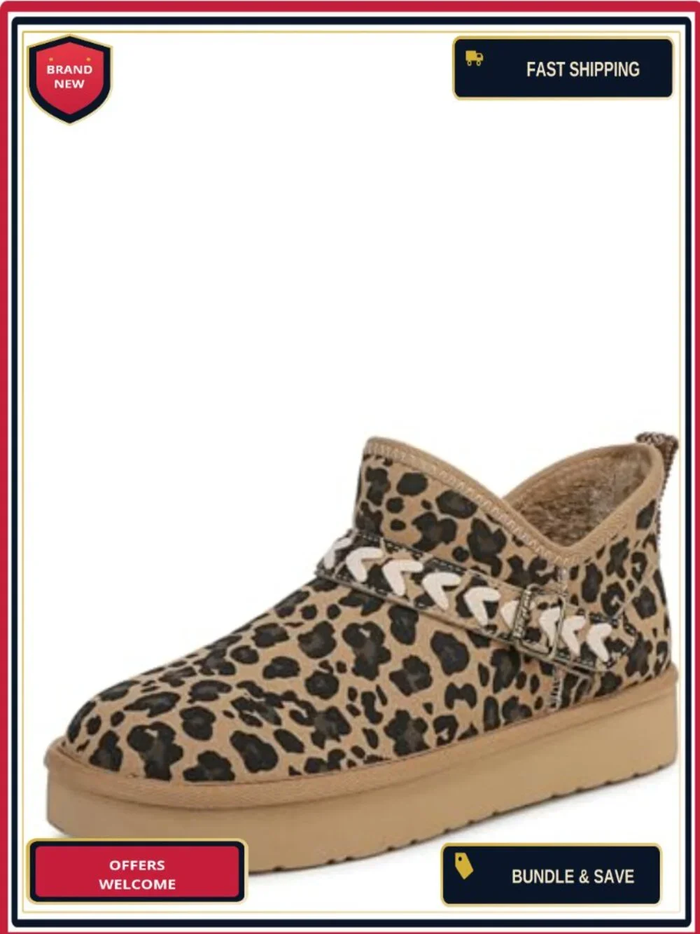 Vegan Faux Suede Ankle Booties Slip-On Platform