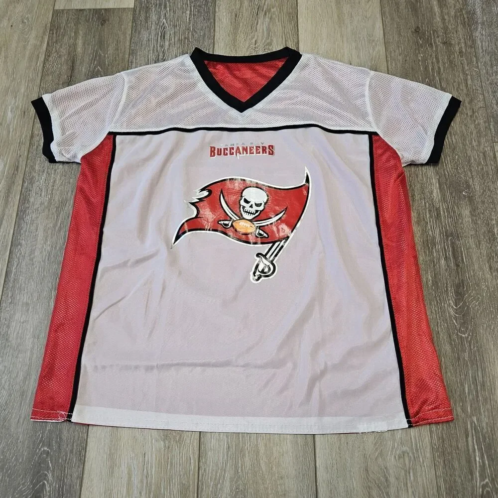 Tampa Bay Buccaneers NFL Reversible Flag Football Jersey Youth Large Athleisure