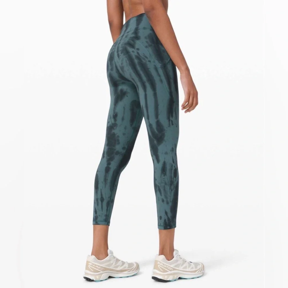 LULULEMON by Athleta Invigorate high rise tight 25” tie dye leggings w pockets 2