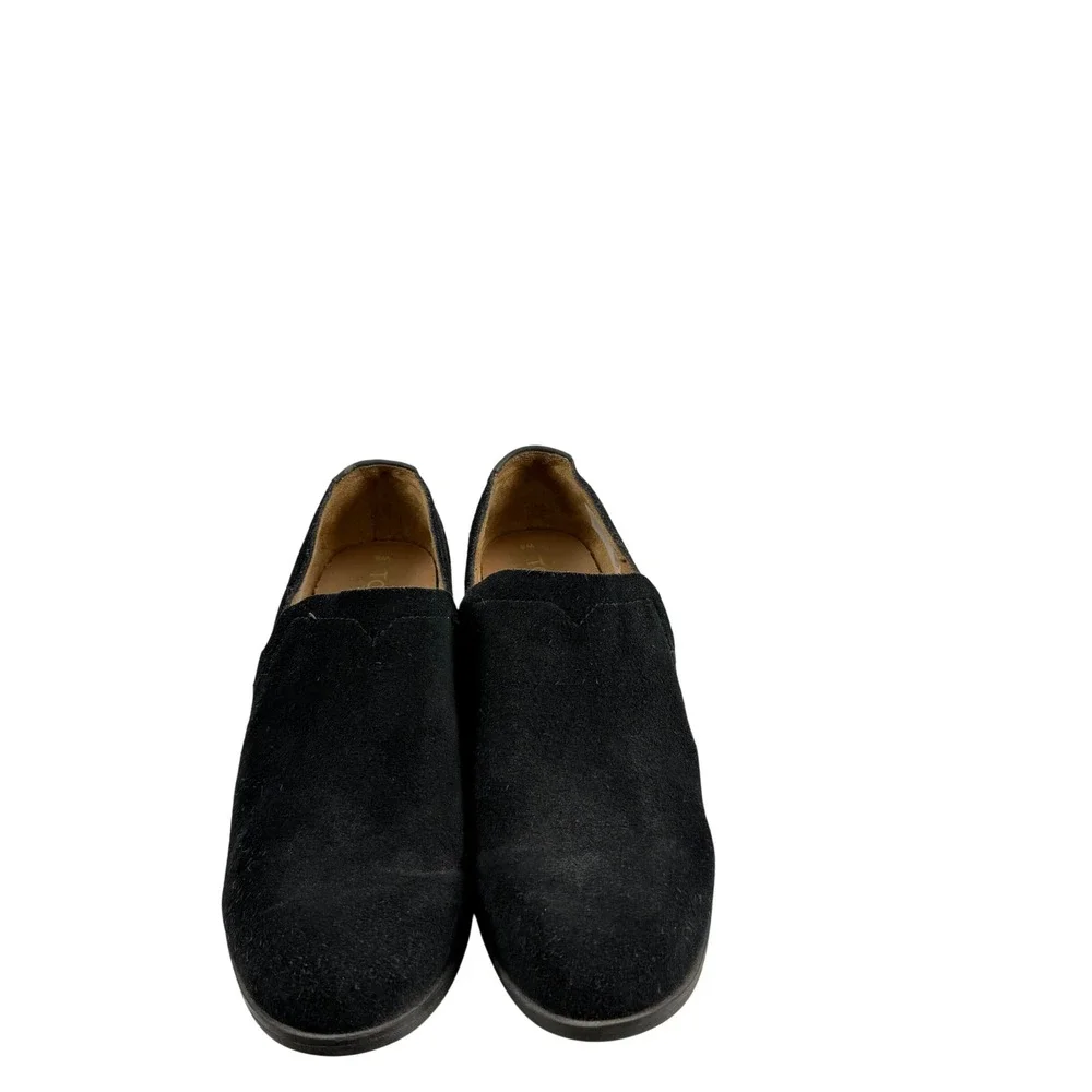 Toms black suede