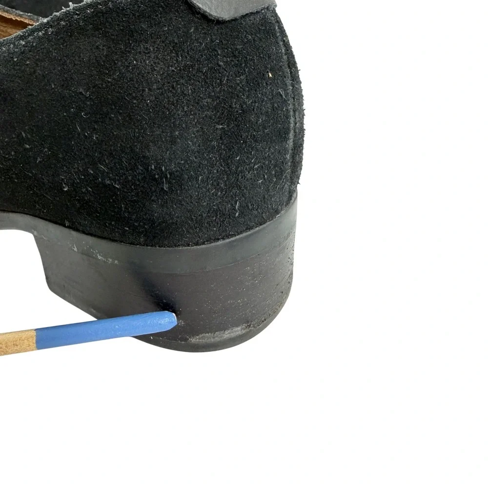 Toms black suede