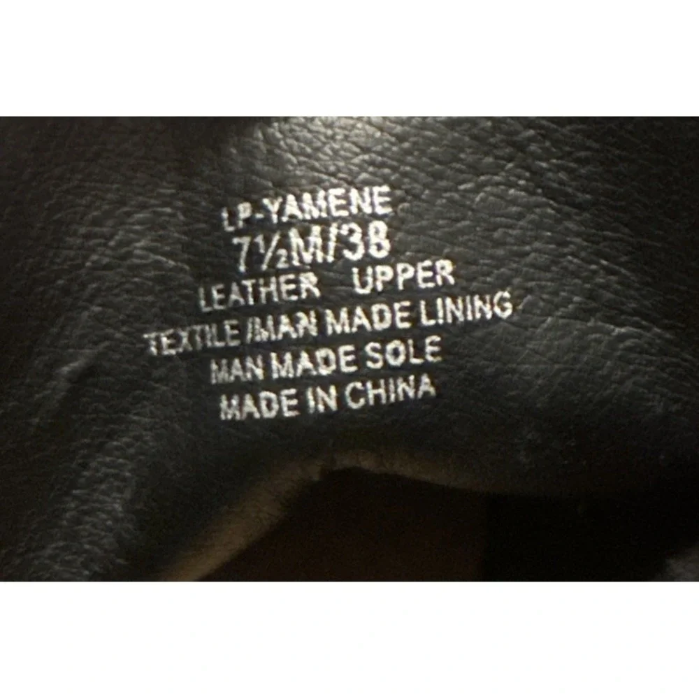 Lucky Brand LZ Yamens Booties Women 7.5 Black Suede Wedge Lace‎ Up Ankle Boots