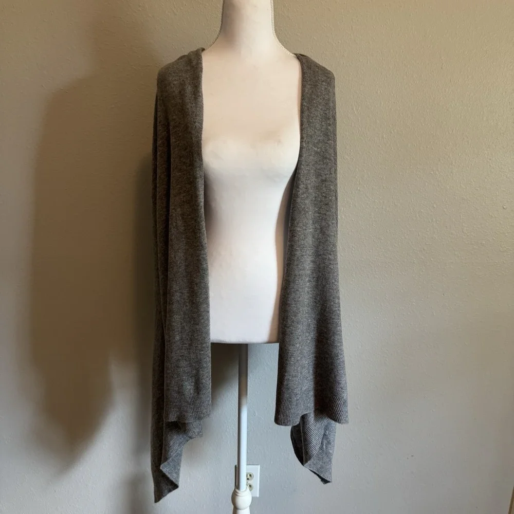 Bruce‎ River Grey Wool Blend 3-in-1 Convertible Knit Poncho Ruana Vest XS/S