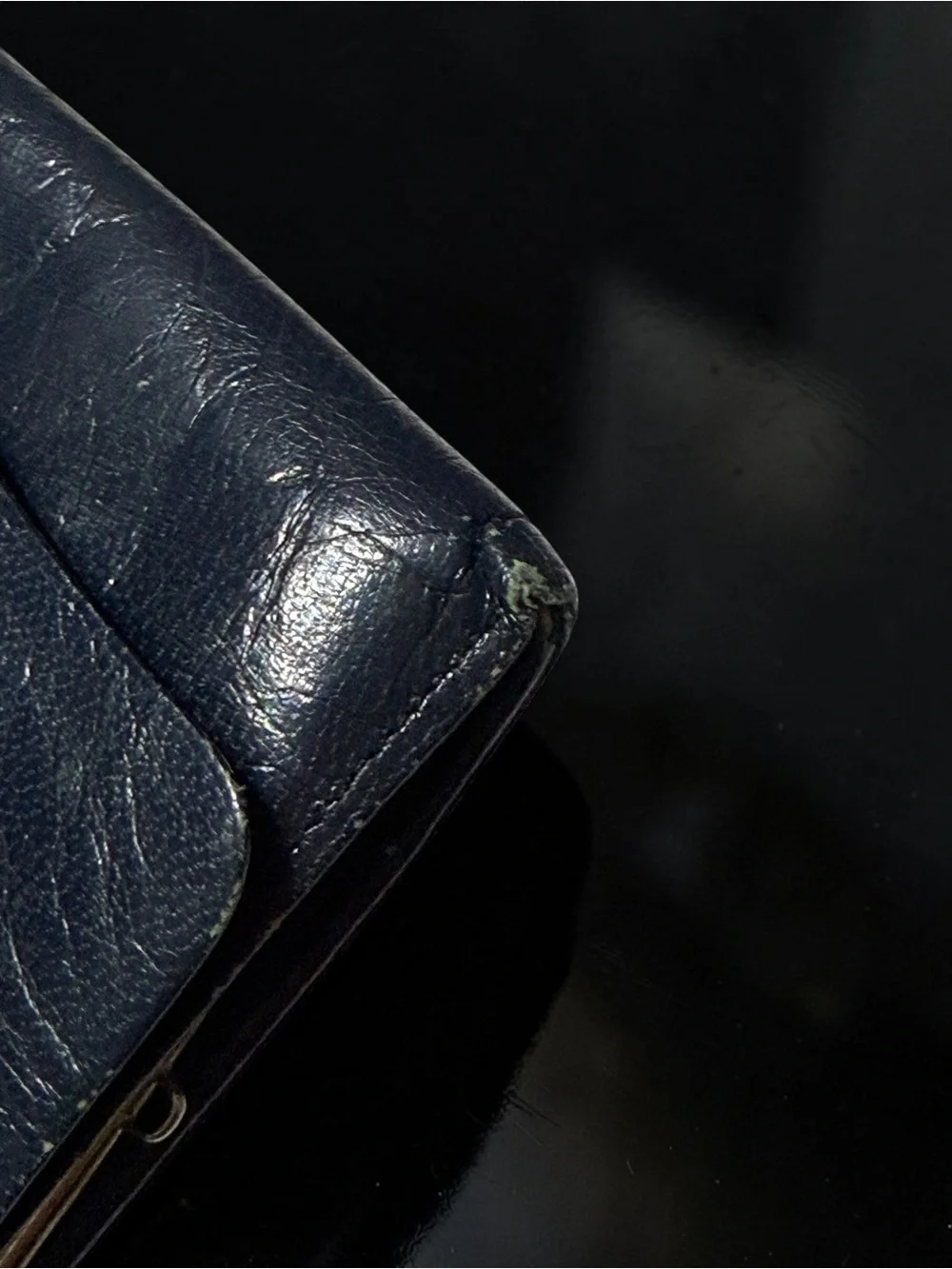 Charles Jourdan Black Leather Wallet Vintage French Designer Quiet Luxury
