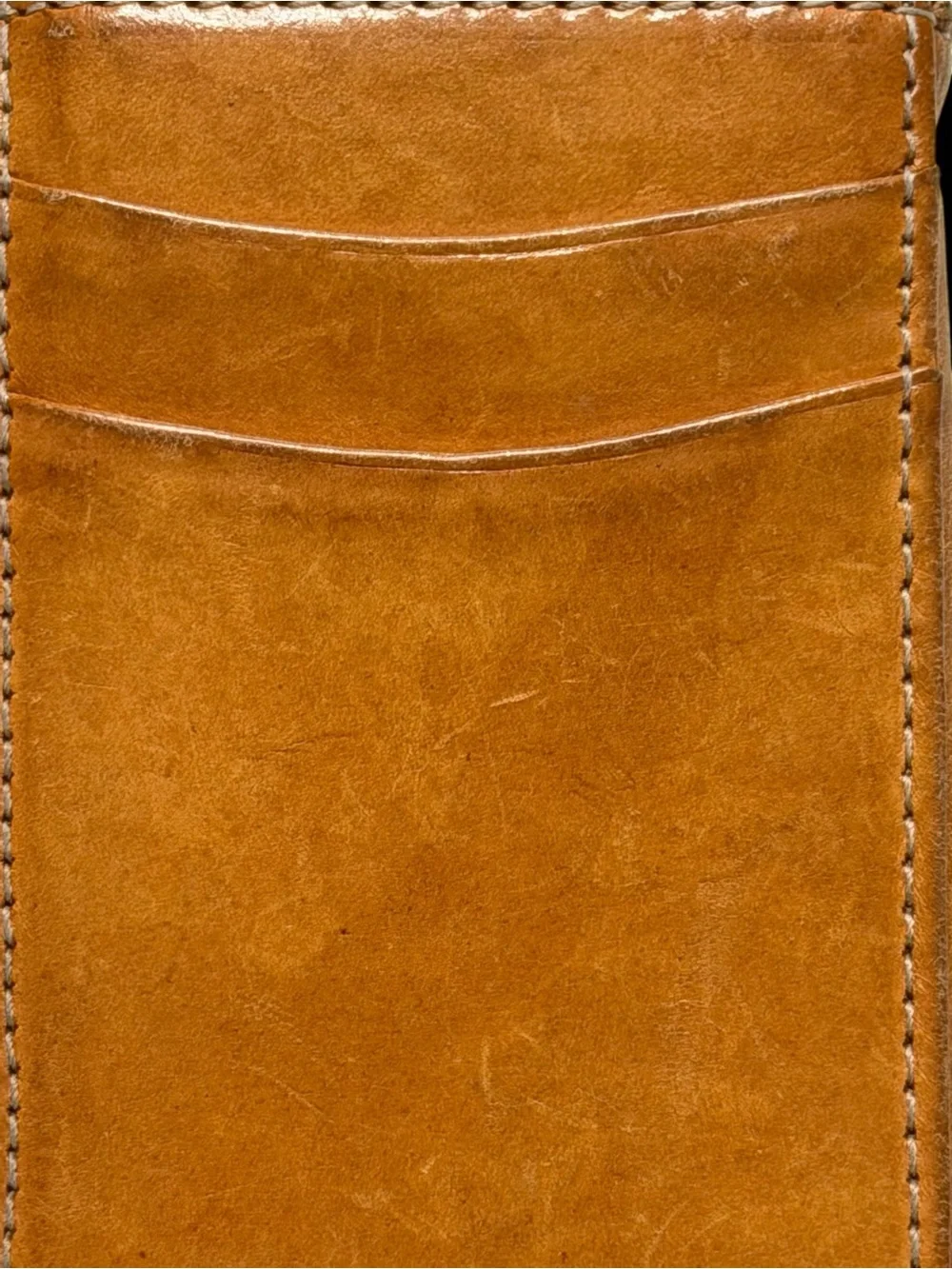Vintage Blue Magic London Brown Leather Wallet Heritage Quiet Luxury