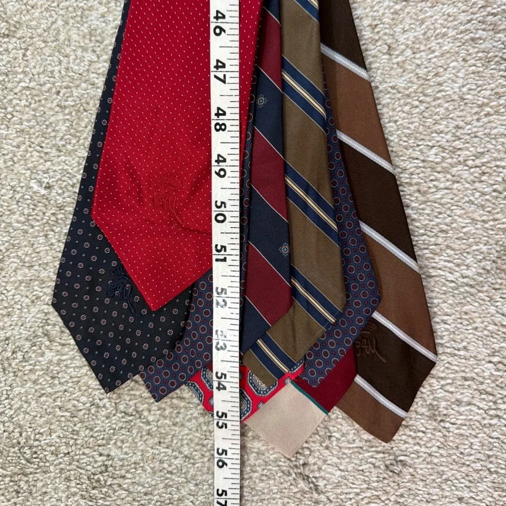 Countess Mara‎ Silk Tie Lot 9 Vintage Leopold Price & Rolle Striped Foulard Mens