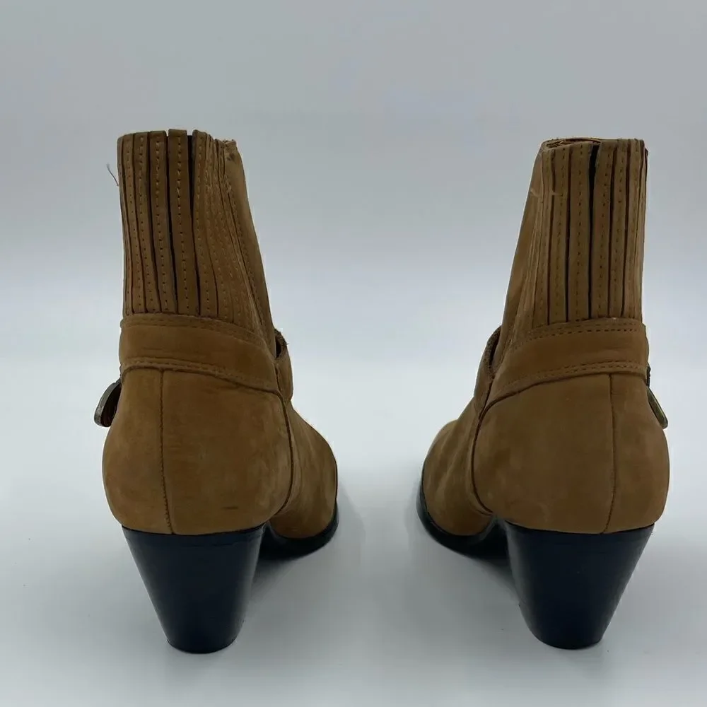 Dingo Women's Pull On Western Buckle Ankle Bootie Size 8