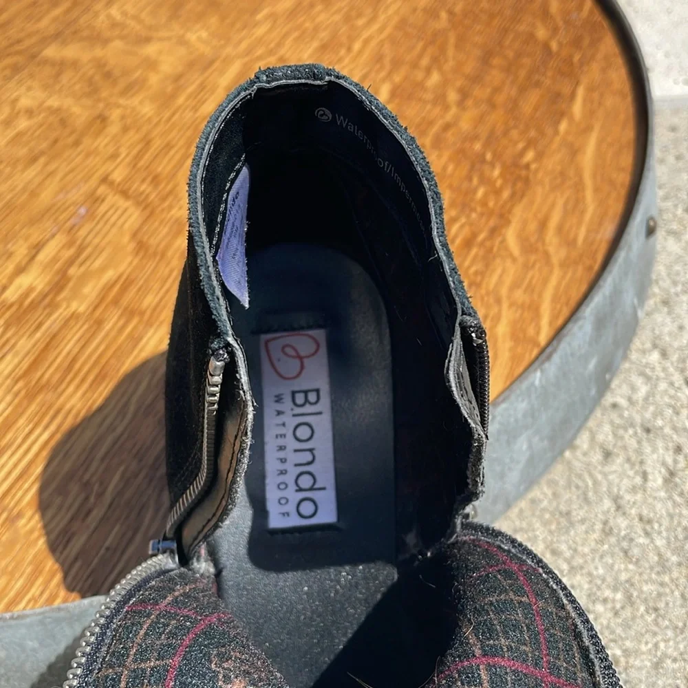 Blonco | Linda Waterproof Suede Black Boots | Size 9