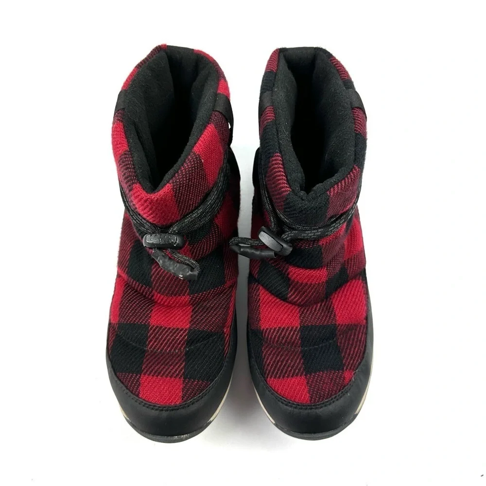 Sorel Whitney Short Ankle Boot 9 Red Dahlia Quilted Bootie‎ Womens