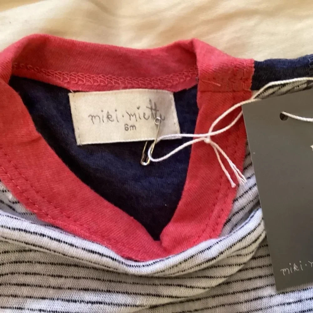 NWY. Miki Miette Brand Baby Boys 6 mos. 2 pc Shorts & Top Set