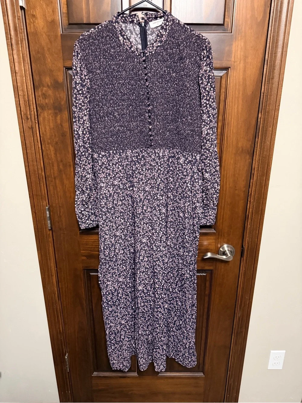 NWT- Free People Saint Helena  Floral Wide-Leg Jumpsuit - Purple