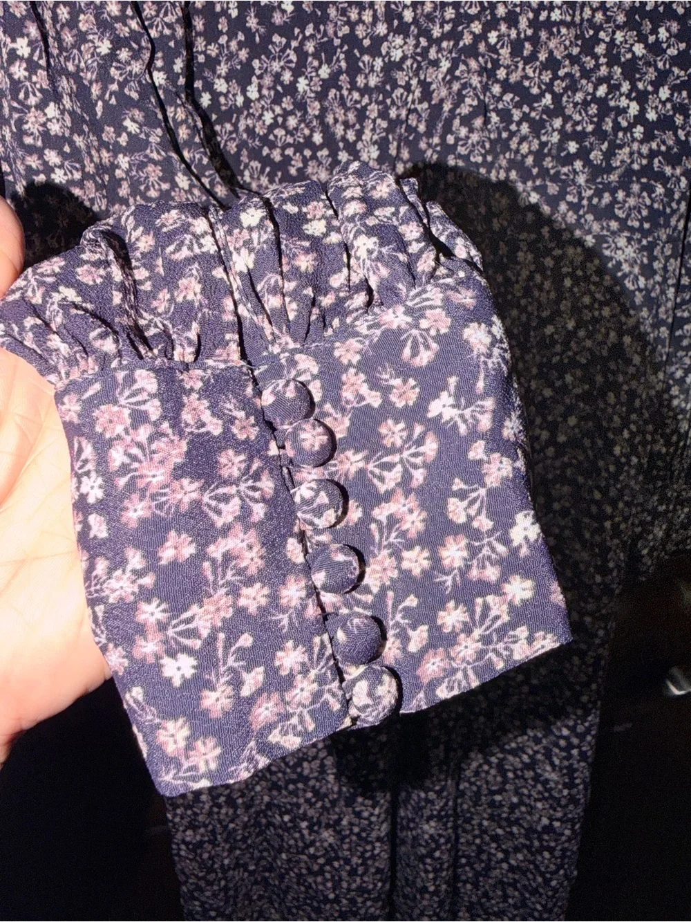 NWT- Free People Saint Helena  Floral Wide-Leg Jumpsuit - Purple