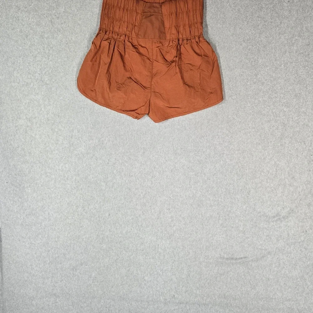 Free People Movement Women Activewear Shorts S Rust The Way Home Stretch