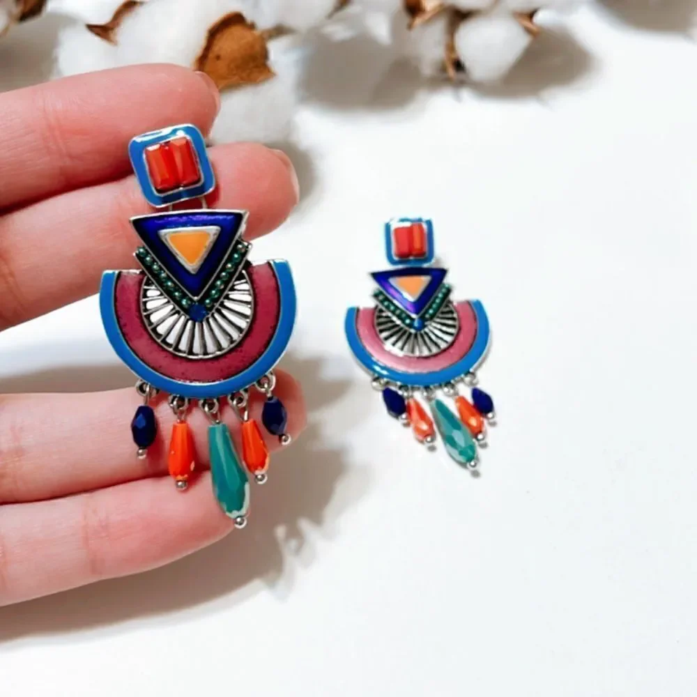 Gypsy dangle stud earrings N228