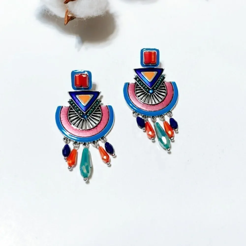 Gypsy dangle stud earrings N228