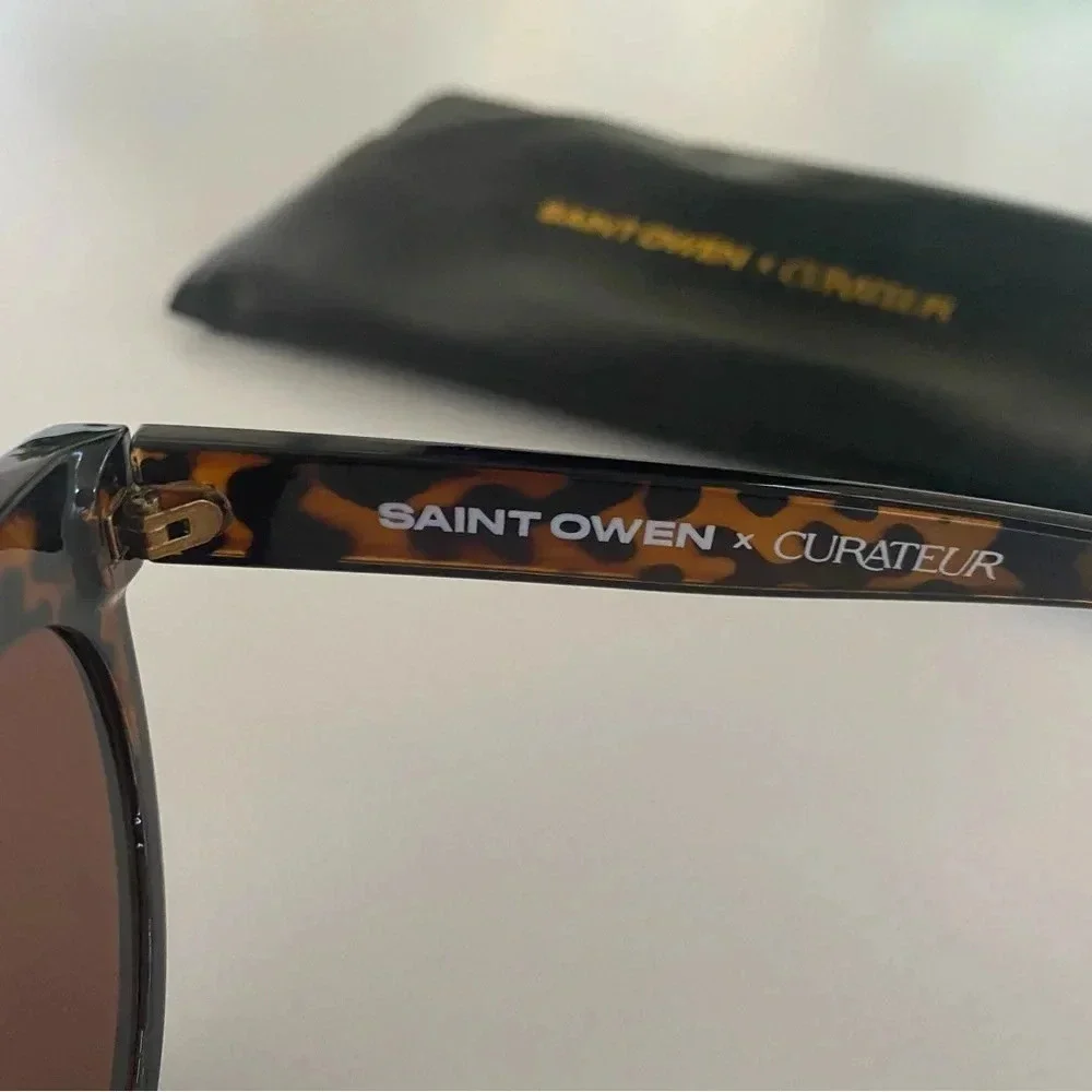 Saint Owen X Curateur Sunglasses‎ Cat Eye Tortoiseshell - New With Case