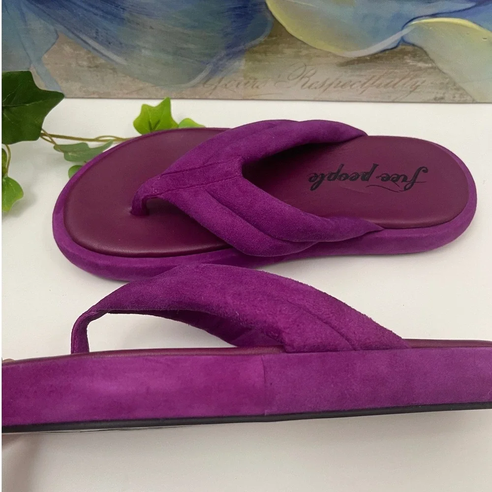 Free People Wonderland flatform thong sandals in Verbena Size 38 /‎ US 8